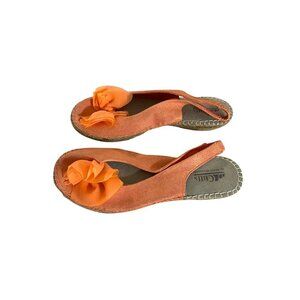 Cliffs By White Mountain Women's Orange Upcycled Slip On Sandals - 11/12